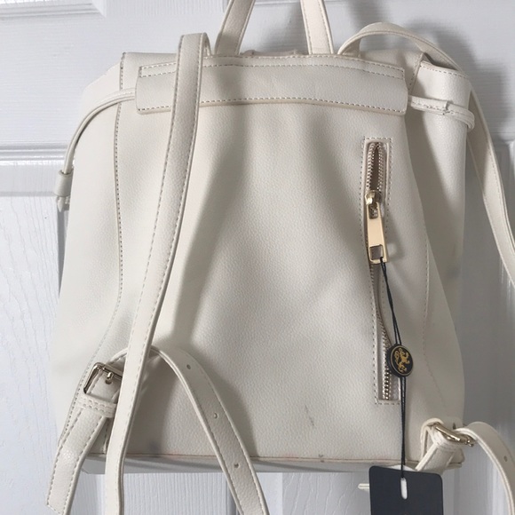 Cream handbag with gold and pink accents - Picture 2 of 3